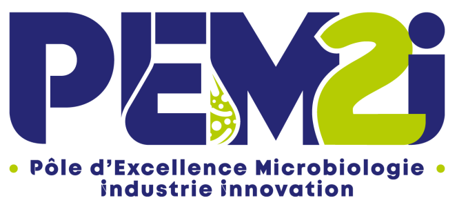 Logo du Pole d'Excellence Microbiologie Industrie Innovation, Aurillac - Cantal, France (PEM2i)